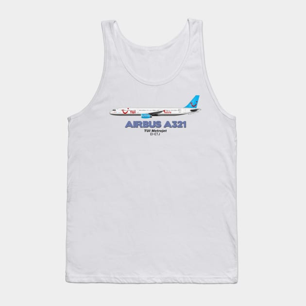 Airbus A321 - TUI Metrojet Tank Top by TheArtofFlying